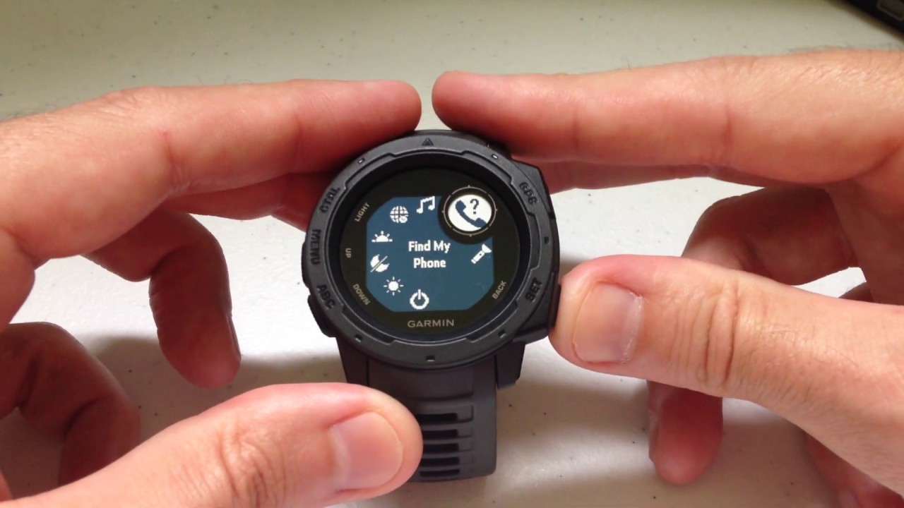 Garmin Instinct Watch - Use Find Phone Feature - YouTube