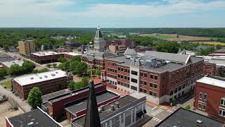 Aerial orbit of Clarksville Tennessee