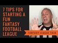 7 Tips For Starting a (FUN!) New Fantasy Football League