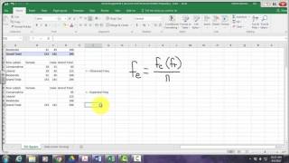 Chi Square Test For Independence In Excel 2016