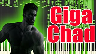 Giga Chad but it's MIDI (Auditory Illusion) | Can You Feel My Heart Piano sound