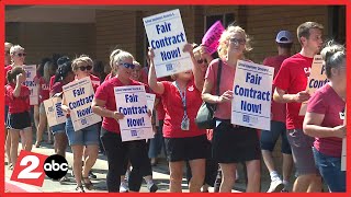Camas teachers approve 2-year agreement with district to end strike, first day for students Friday