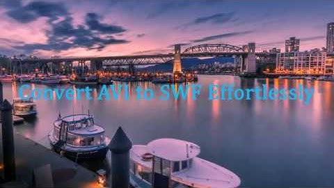 Convert AVI to SWF Effortlessly