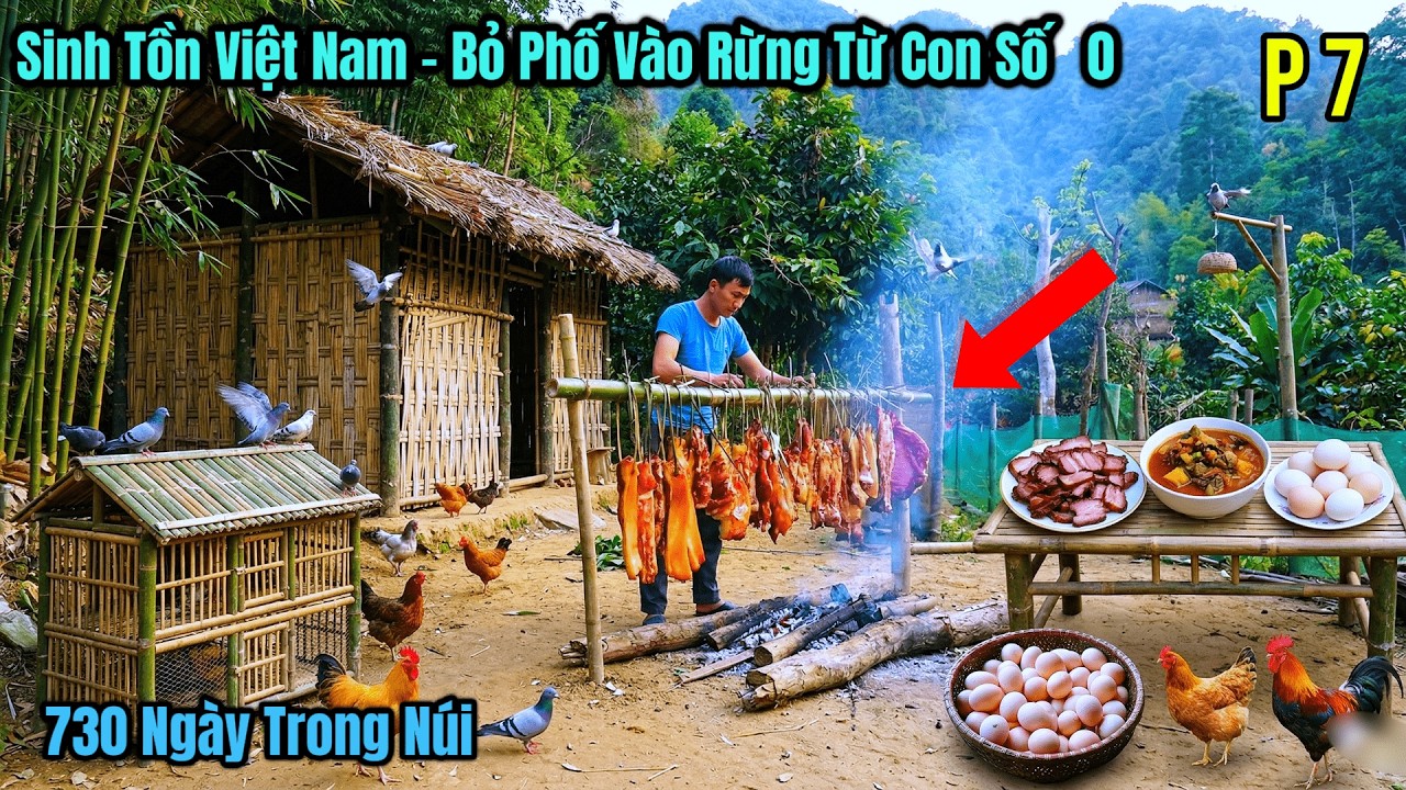 Sinh Tồn Việt Nam - TUYỆT VỜI Thịt Heo Sấy Tặng Mẹ - Những Món Ăn Sản Vật Tự Tay Nuôi Trồng