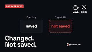 Full Spring to NestJS TypeORM in 5 Minutes: Changed. Not Saved. 🔥 Guide