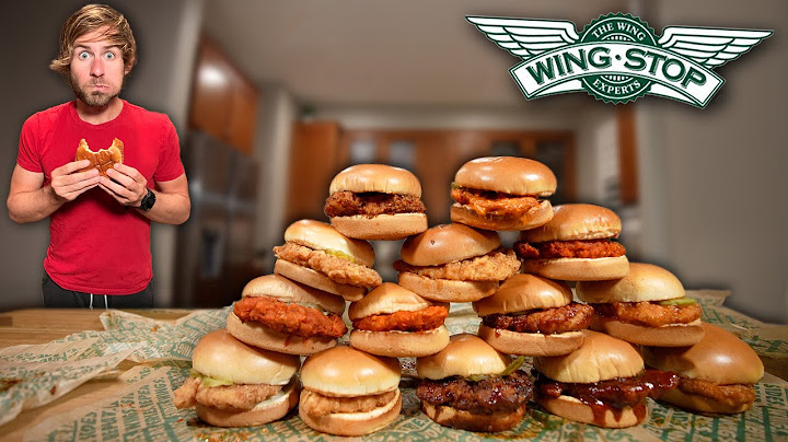 Eating EVERY Sandwich On The Wingstop Menu!
