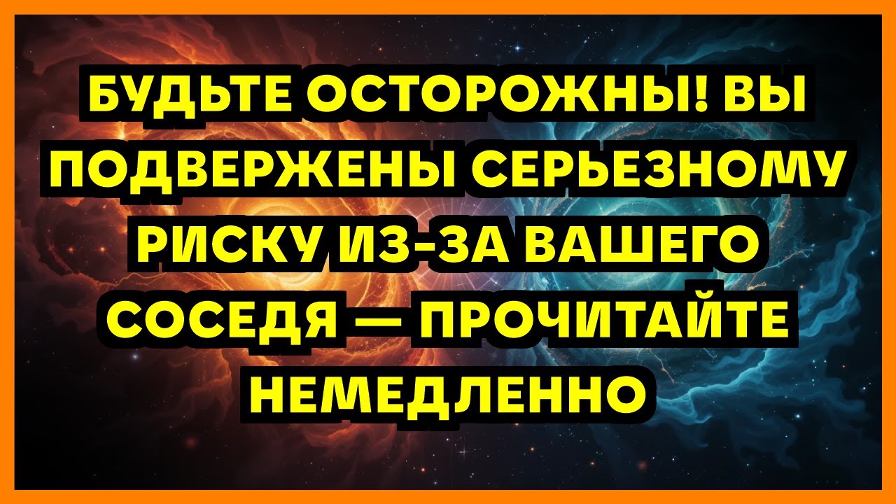 БУДЬТЕ ОСТОРОЖНЫ! ВЫ ПОДВЕРЖЕНЫ СЕРЬЕЗНОМУ РИСКУ ИЗ-ЗА ВАШЕГО СОСЕДЯ — ПРОЧИТАЙТЕ НЕМЕДЛЕННО