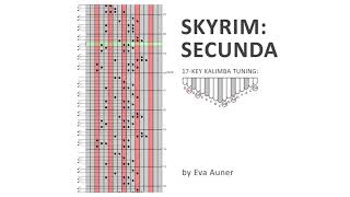 [kalimba tabs,17-key] Secunda – TES V: Skyrim – Eva Auner