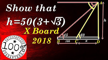 APPLICATION OF TRIGONOMETRY  CLASS 10 CBSE, RBSE, NCERT  EXEMPLAR, R B Classes, Q5
