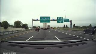 Motorcyclist Touches Semi Truck At 65Mph