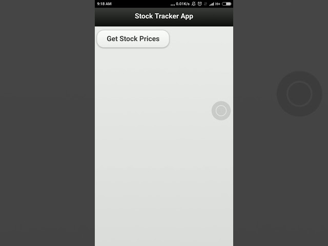 Stock tracker app demo