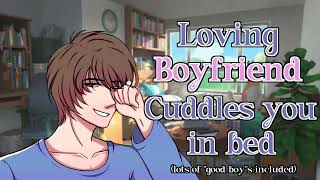 Loving BOYFRIEND cuddles you in bed 💙 [ASMR M4M MFM][Kisses][Sleep Comfort][Pet Names] screenshot 4