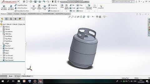 Solidworks tutorial design tank/LPG part 2