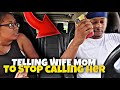 TELLING MY WIFE SHE CANT TALK TO HER MOM ANYMORE TO SEE HER REACTION.......