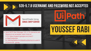 SMTP Erreur Solved 535-5.7.8 Username and Password not accepted