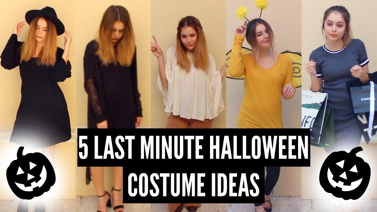 5 VERY Last Minute Halloween Costumes!! - YouTube