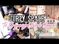 DISASTER CLEAN WITH ME!!! | DIRTY CLOSET TRANSFORMATION! CLOSET TO OFFICE ON A BUDGET!!!