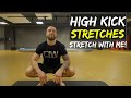 High kick stretches  headkick flexibility routine 