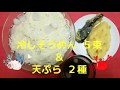 【ぽっちゃり女】冷しそうめん  ＆ 天ぷら【ちょっとだけ大食い】