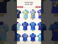 1992 से 2025 तक 🇮🇳 भारतीय क्रिकेट टीम की जर्सी का Evolution . #shorts #gk