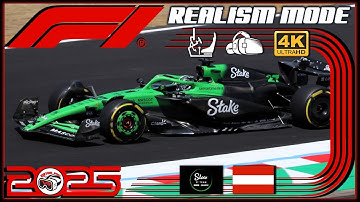 F1 25 REALISM MODE | SAUBER - AUSTRIA | VR + COCKPIT + NO HUD