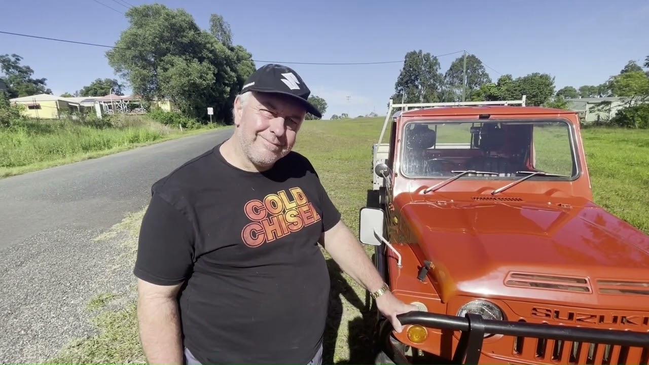 Test driving a 1979 Suzuki LJ81 utility owned by one family since