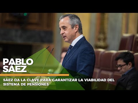 Sáez da la clave para garantizar la viabilidad del sistema de pensiones