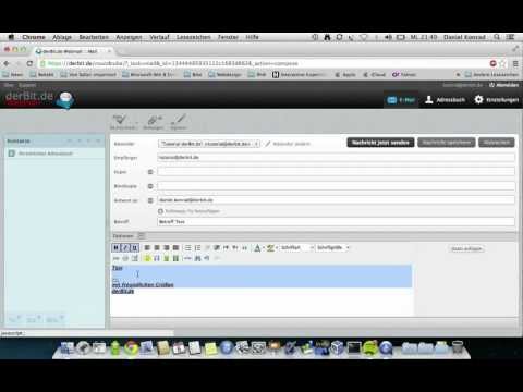 derBit.de Webmail Einführung