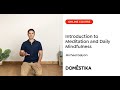 Introduction to Meditation and Daily Mindfulness - A course by Michael Galyon | Domestika English