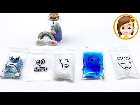 【ASMR】海外で流行りの袋スライム　保冷剤スライム　Making Slime with bag