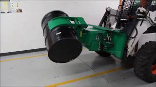 Valley Craft Skid Steer Hydraulic Drum Handling Attachment