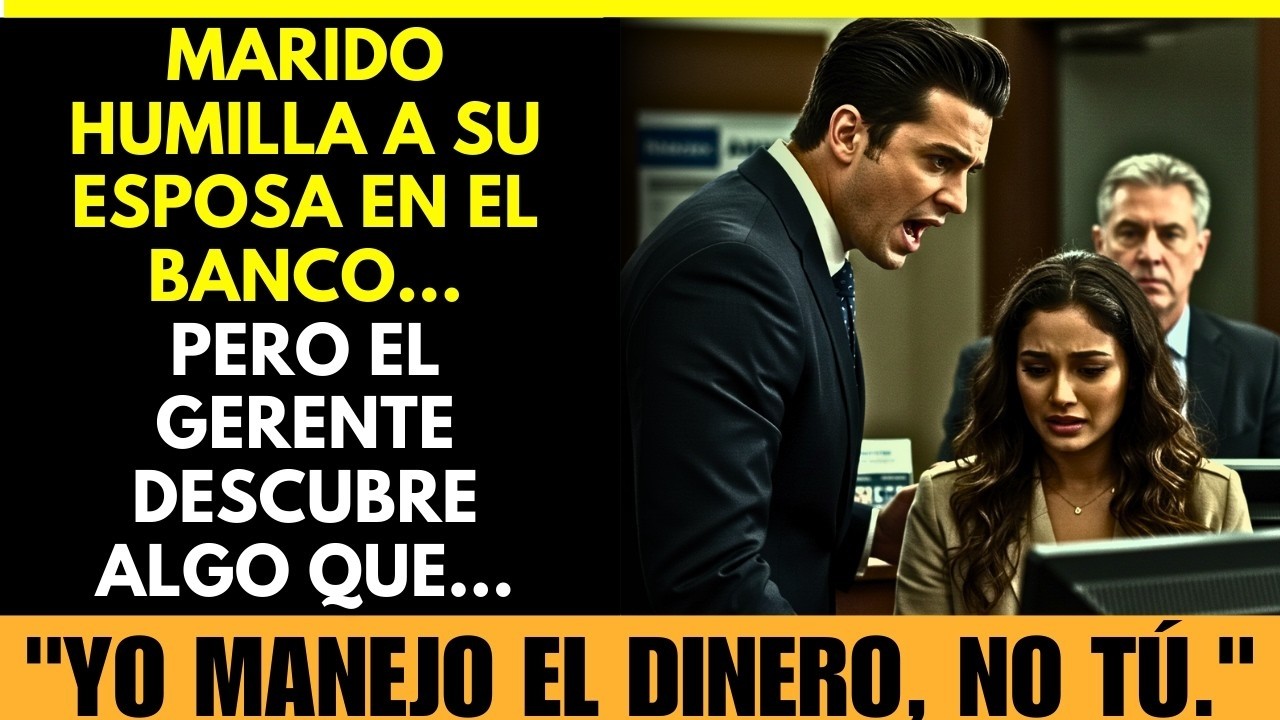 MARIDO HUMILLA A SU ESPOSA EN EL BANCO...PERO EL GERENTE DESCUBRE ALGO QUE...