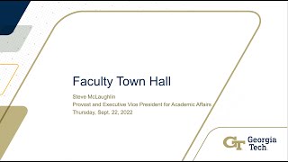All Faculty Town Hall – 2022
