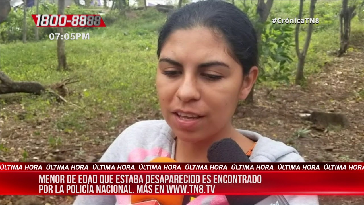 Policía Nacional encuentra con vida a menor desaparecido en Acoyapa -  Nicaragua