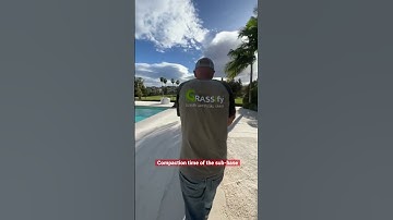 Compacting base for #artificialgrass installation Marbella ☀️ #artificialputtinggreen #golfmarbella