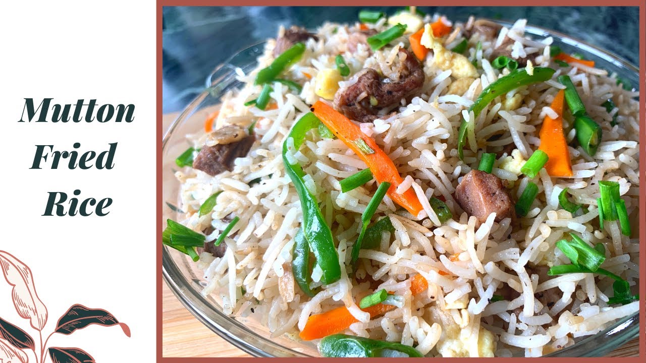 Mutton Fried Rice Recipe | Restaurant Style Mutton and Egg Fried Rice Recipe | By Kurry And Kebab