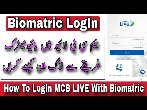 How to Login MCB LIVE with biomatric | How to enable Biomatric/Face Id in MCB LIVE