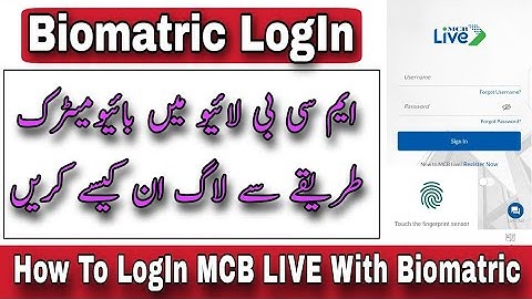 How to Login MCB LIVE with biomatric | How to enable Biomatric/Face Id in MCB LIVE