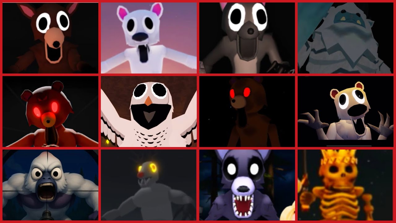 Roblox game 99 Nights in the forest monster! Vs All Same Version Jumpscares -