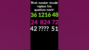 What number should replace the question mark? #shorts