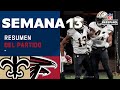 Taysom Hill y los Saints vencen a los Falcons y aseguran su puesto en Playoffs | Resumen | Semana 13