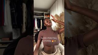 SLEEK PONYTAIL TUTORIAL 🔥✨| #hairtransformation #ponytail #hairstyle