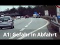 A1: Gefahr in Autobahn-Abfahrt (24.12.2013)