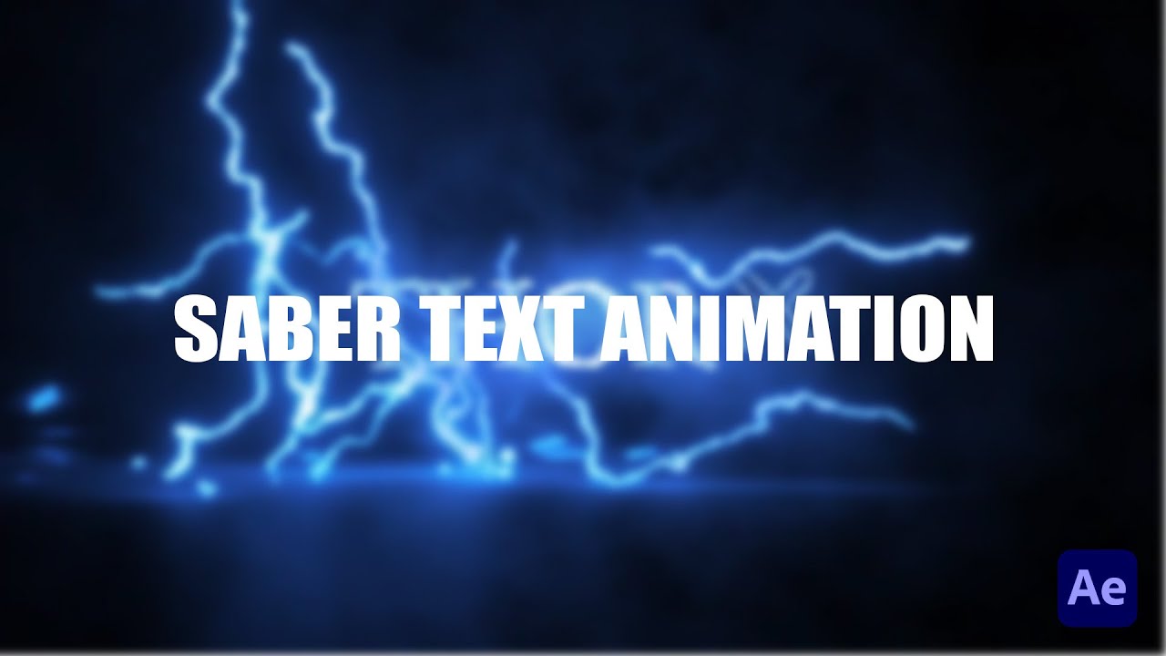 Saber Text Animation