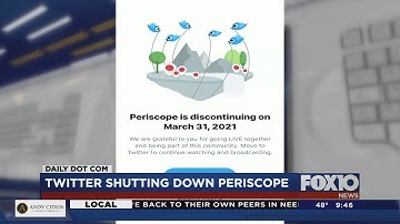 Twitter Shutting Down Periscope