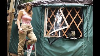 Off Grid Yurt Ripped Apart By Bears | When a Bear Attacks  - Ep 53