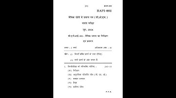 BAPI - 002  June 2024 Question Paper