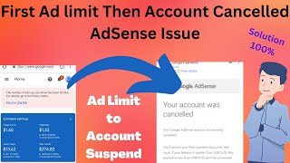 First Ad limit Then Account Cancelled AdSense Issue||AdSense Problem Solution? |Diamond Skills