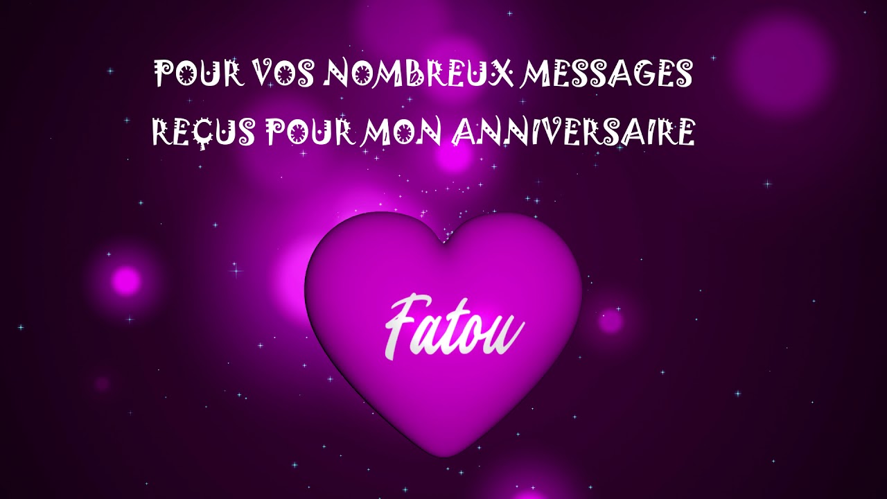 Remerciements Fatou Anniversaire 45 Ans Youtube Remerciements Fatou Anniversaire 45 Ans Youtube