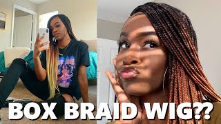 OMBRE BOX BRAID WIG!?! The Most REALISTIC Full Lace Braided Wig Ever!!! ft. NEATNSLEEK